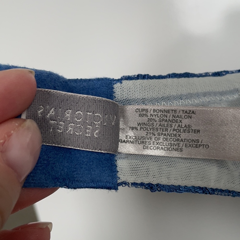 Victoria’s Secret push-up balconet blue 34D - Picture 8 of 9